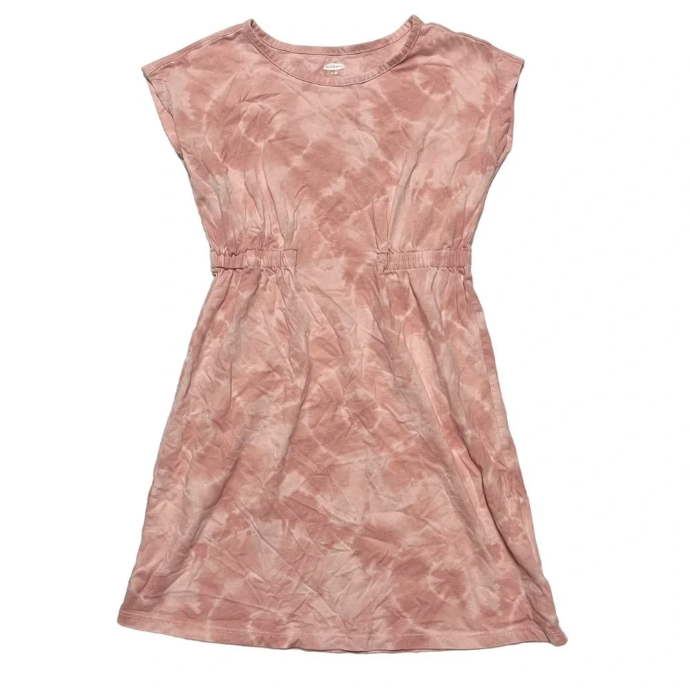 Girls Old Navy pink tie dye casual dress